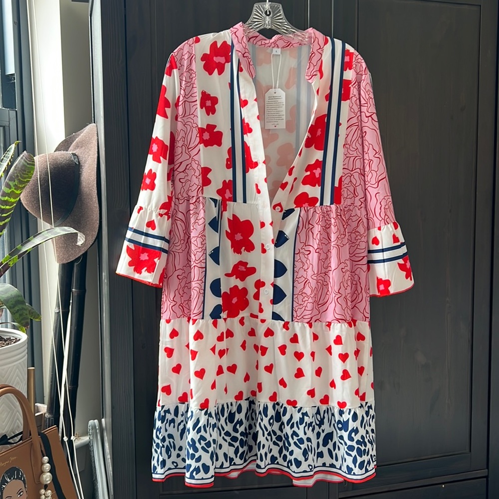 Fun colorful summer dress